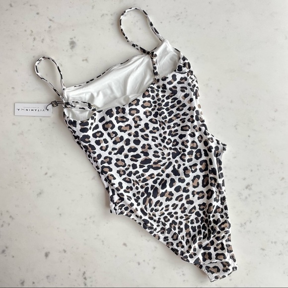 NWT Vitamin A Jenna One-Piece Swimsuit in Wildcat Leopard Prints - Picture 7 of 9